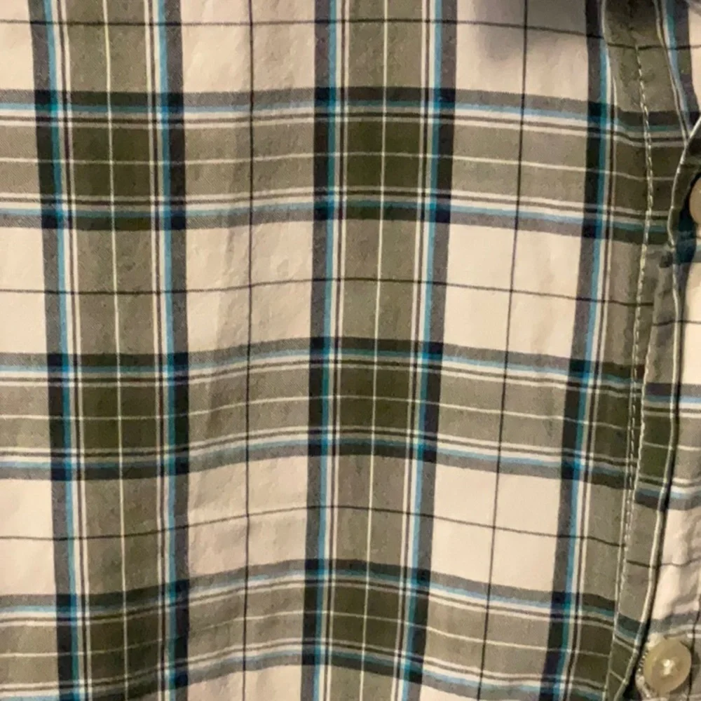 Place White and Gray Button Down Shirt